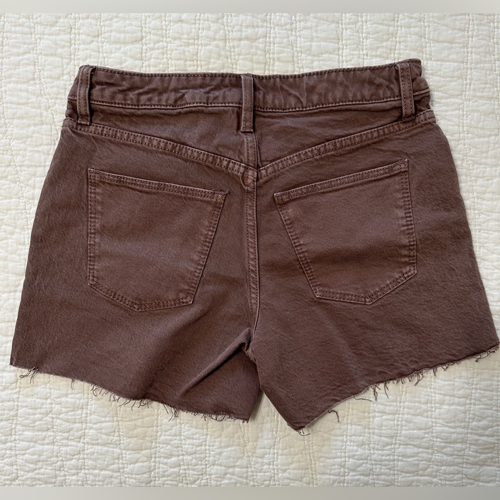 NWOT plum & rust Universal Thread denim shorts - Picture 4 of 15